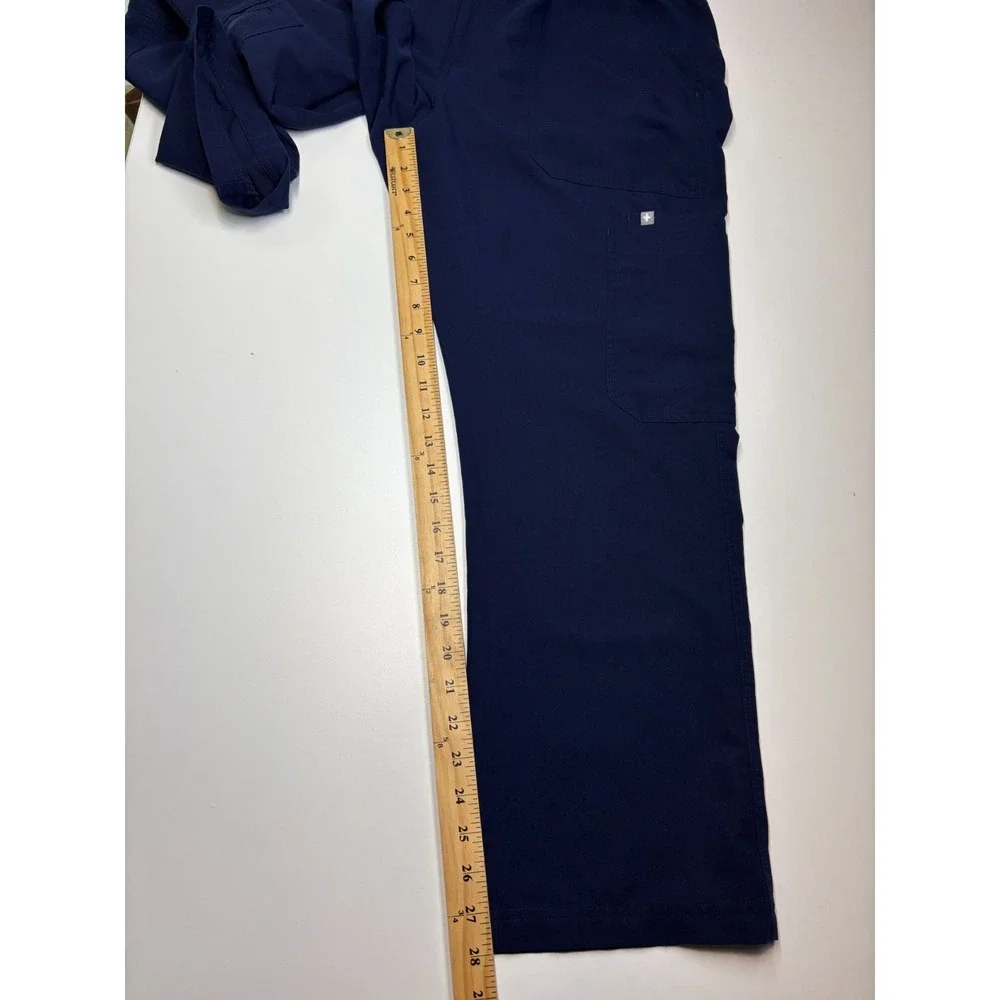 FIGS Scrub Pants Mens XL Short Blue Cairo Cargo Medical XL/S